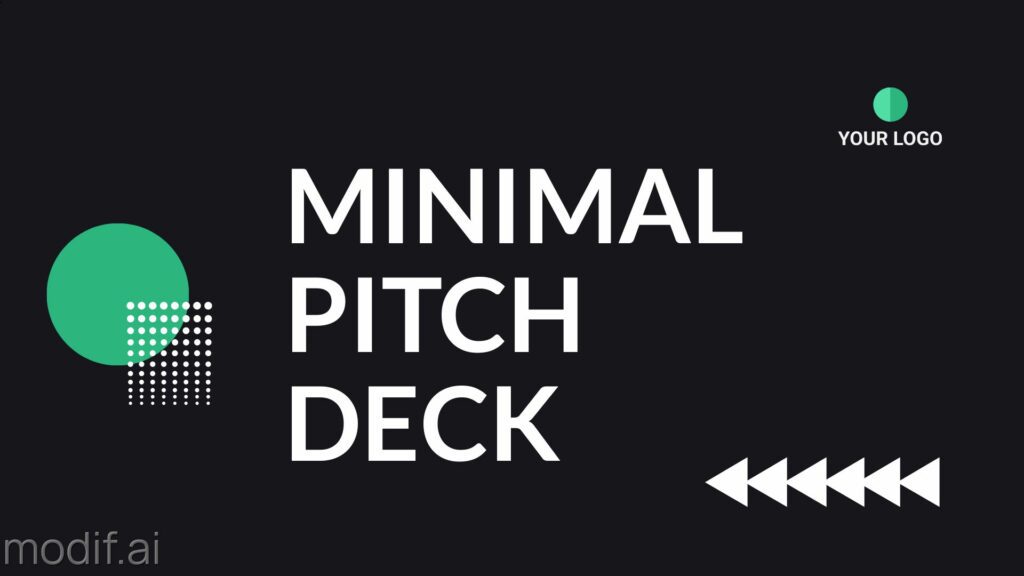 Minimal Pitch Deck Mockup